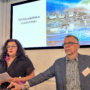 Risto Puutio ja Riitta Malkamäki haastoivat osallistujia tutkimaan ajattelun muutoksen tarvetta Työnohjauskonferenssissa vuonna 2023.